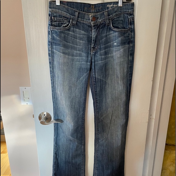 7 For All Mankind Bootcut High Rise Jeans - Picture 2 of 7